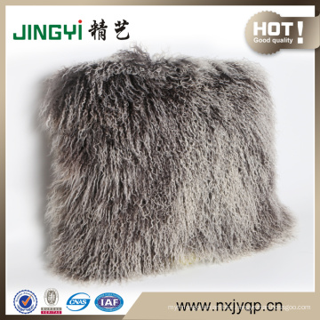 Decorative Mongolian Lamb Fur Cushion